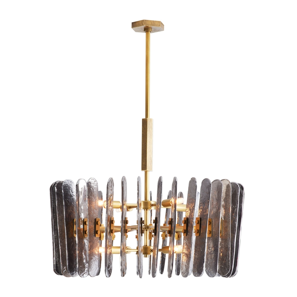 89066 - Klaus Chandelier - Smoke, Glass