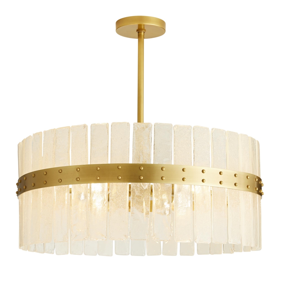 89312 - Sinclair Chandelier - Antique Brass, Steel