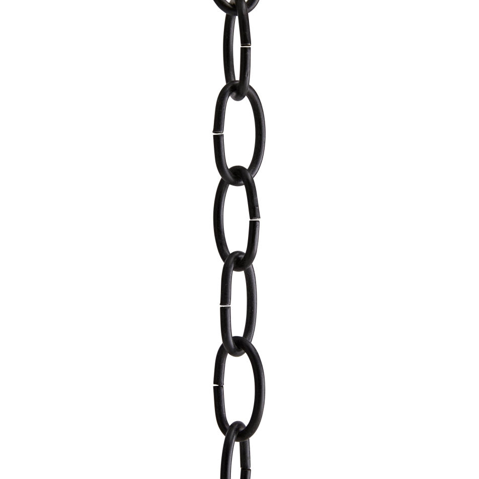 3\' Matte Black Iron Chain