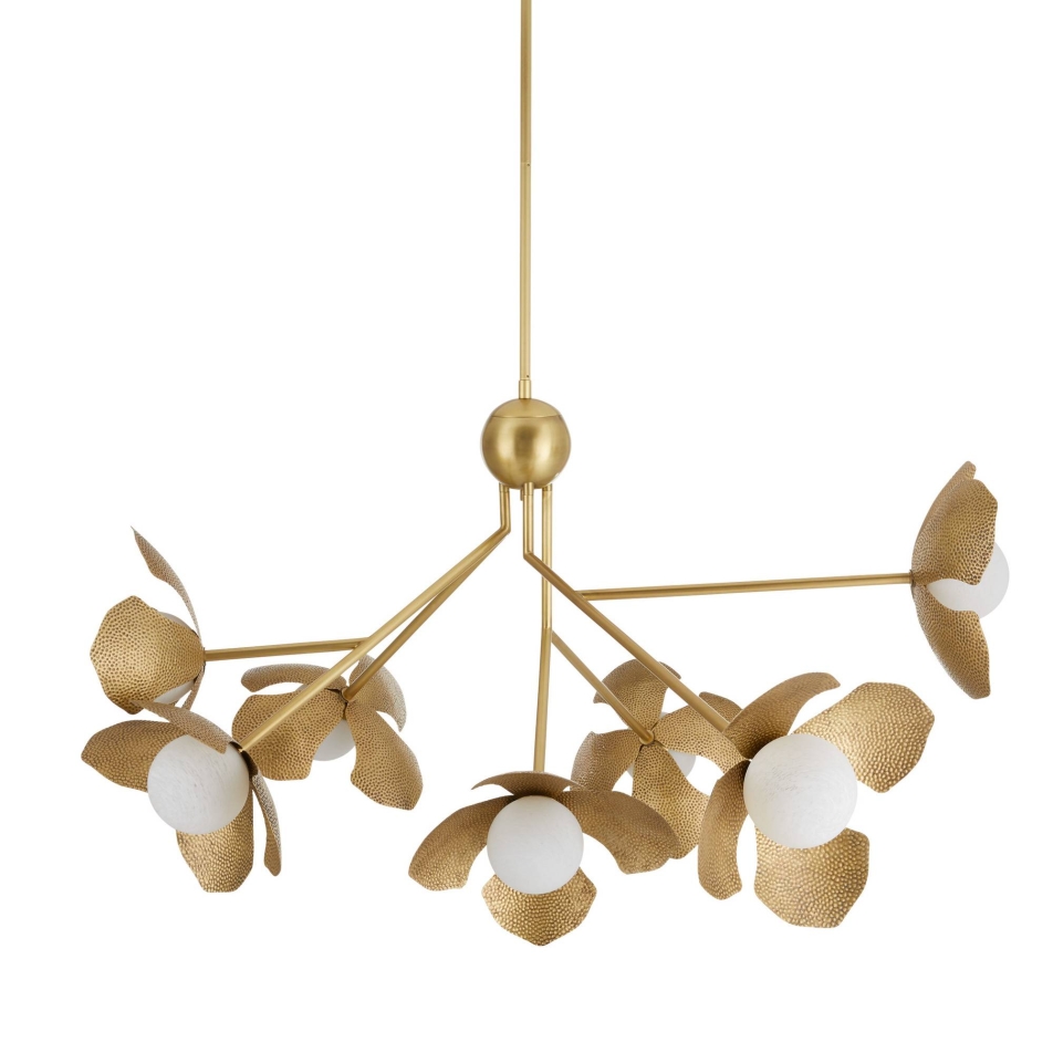 DLC32 - Generosa Chandelier - Antique Brass, Iron