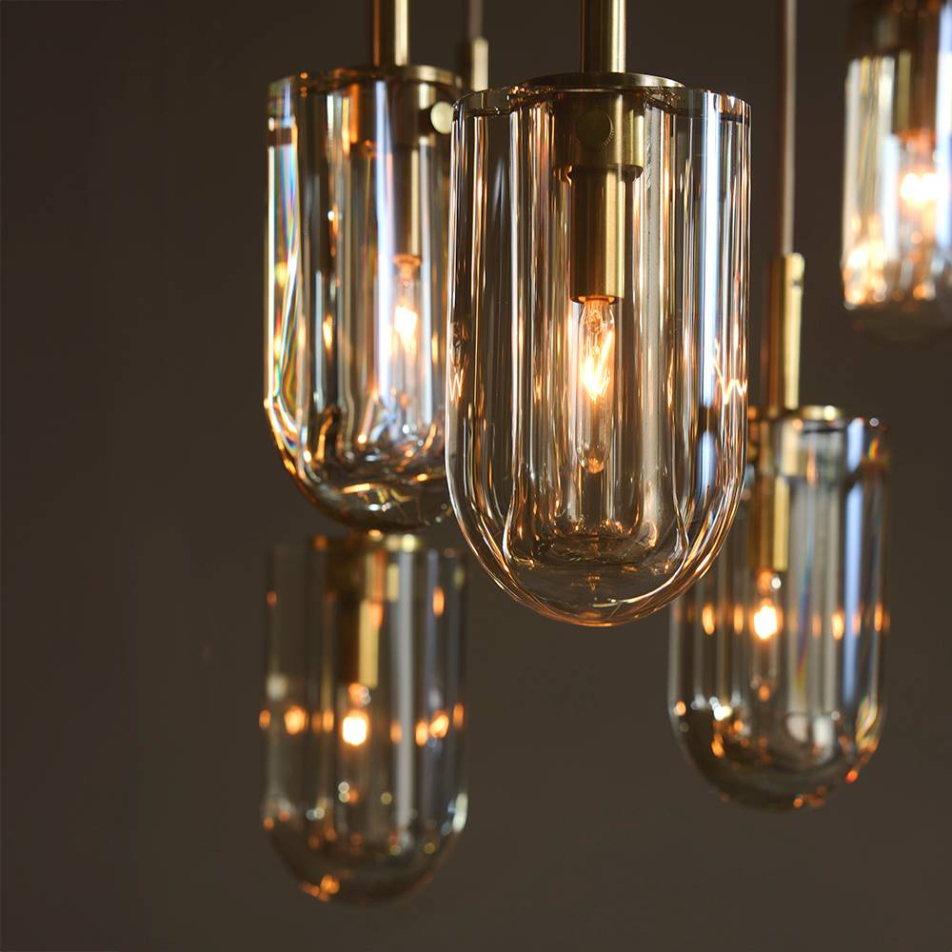 DSC15 - Javier Multi-Port Chandelier - Champagne, Crystal