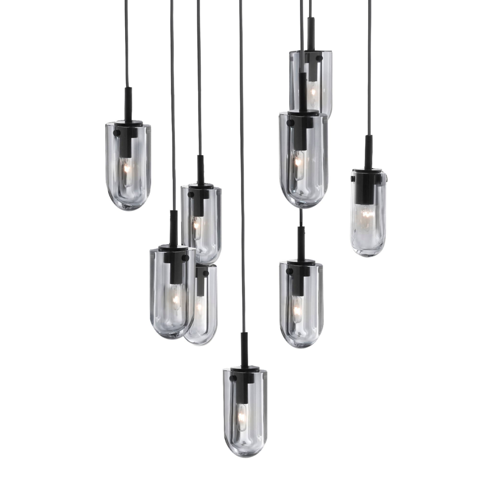 DSC16 - Javier Multi-Port Chandelier - Smoke, Crystal