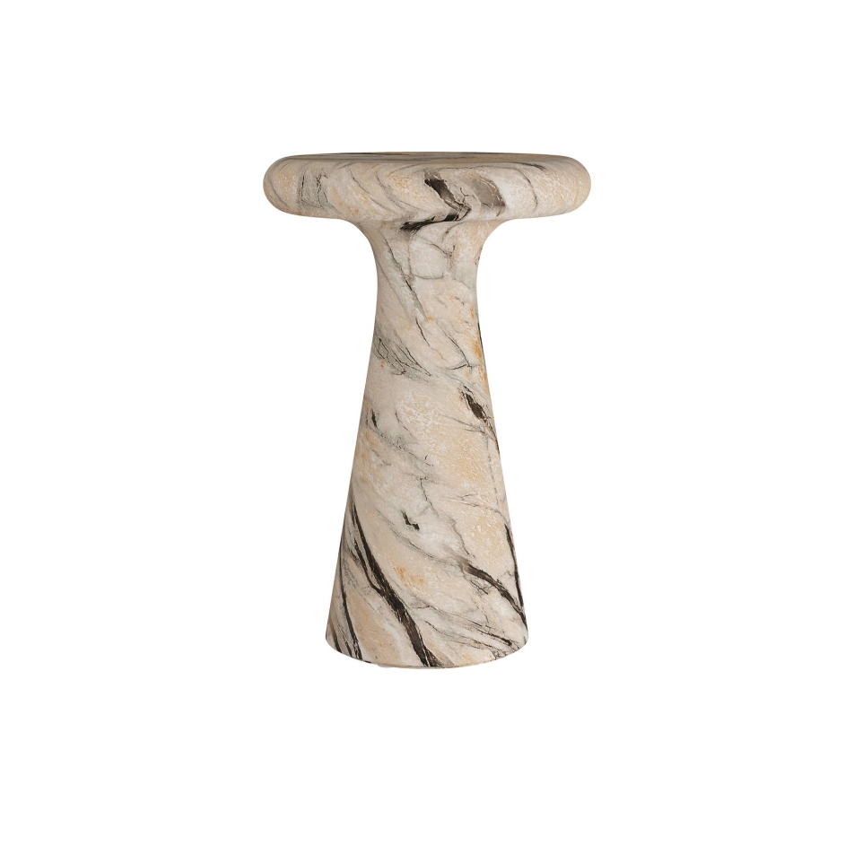 イタリアンモダンプ-クレソフア FCS07 - Zahara Coffee Table - Mojave Faux Marble, Concrete Composite