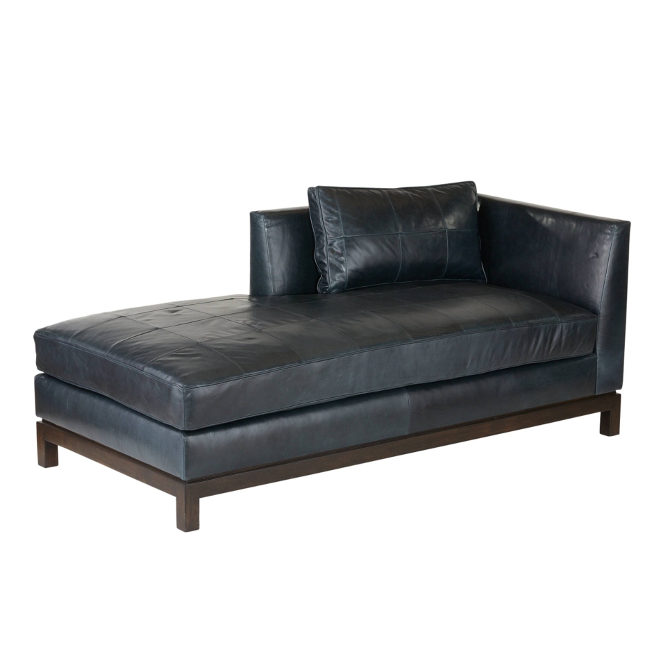 Edmond Chaise Ink Leather
