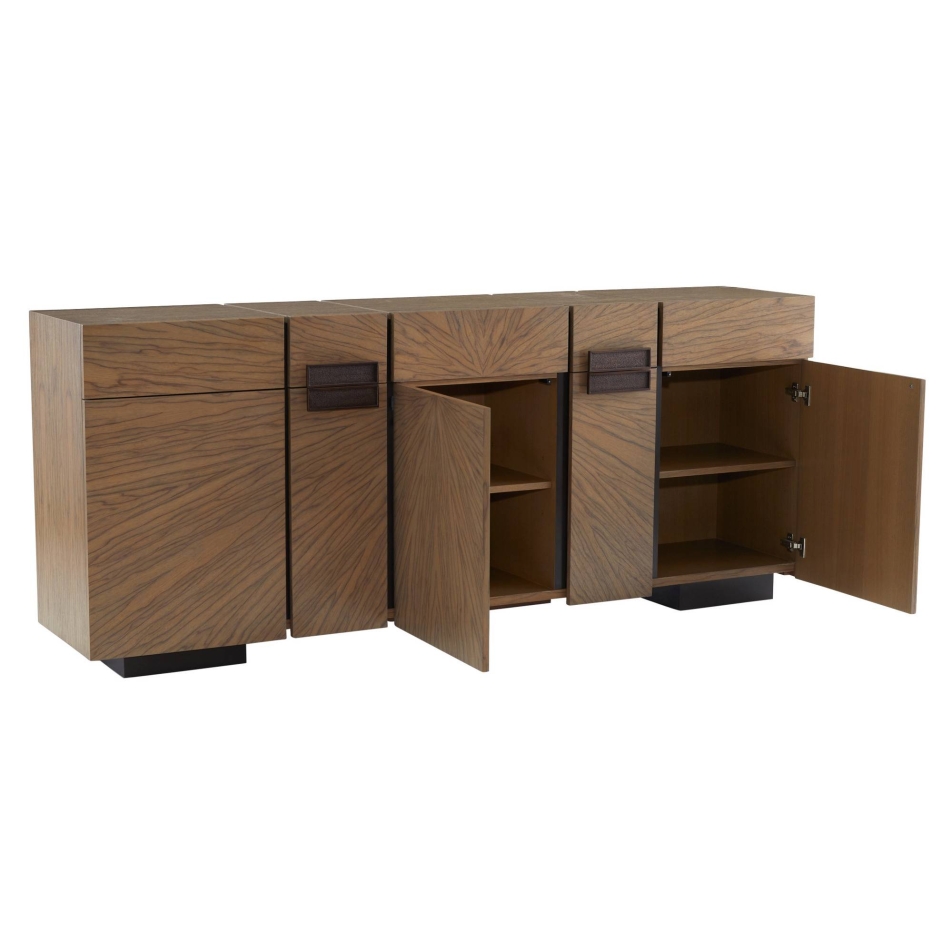 FZS12 - Lafayette Credenza - Chateau Gray, Ofram Veneer