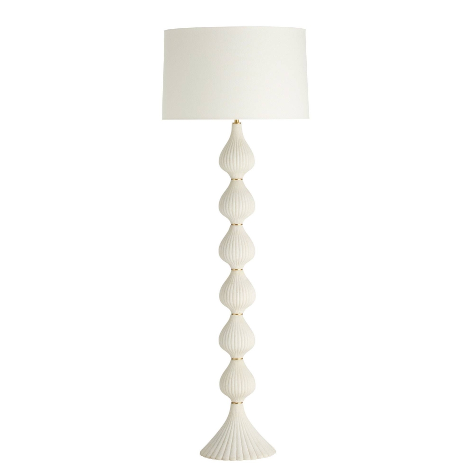 PFC23-860 - Nicole Floor Lamp - Ivory, Ricestone