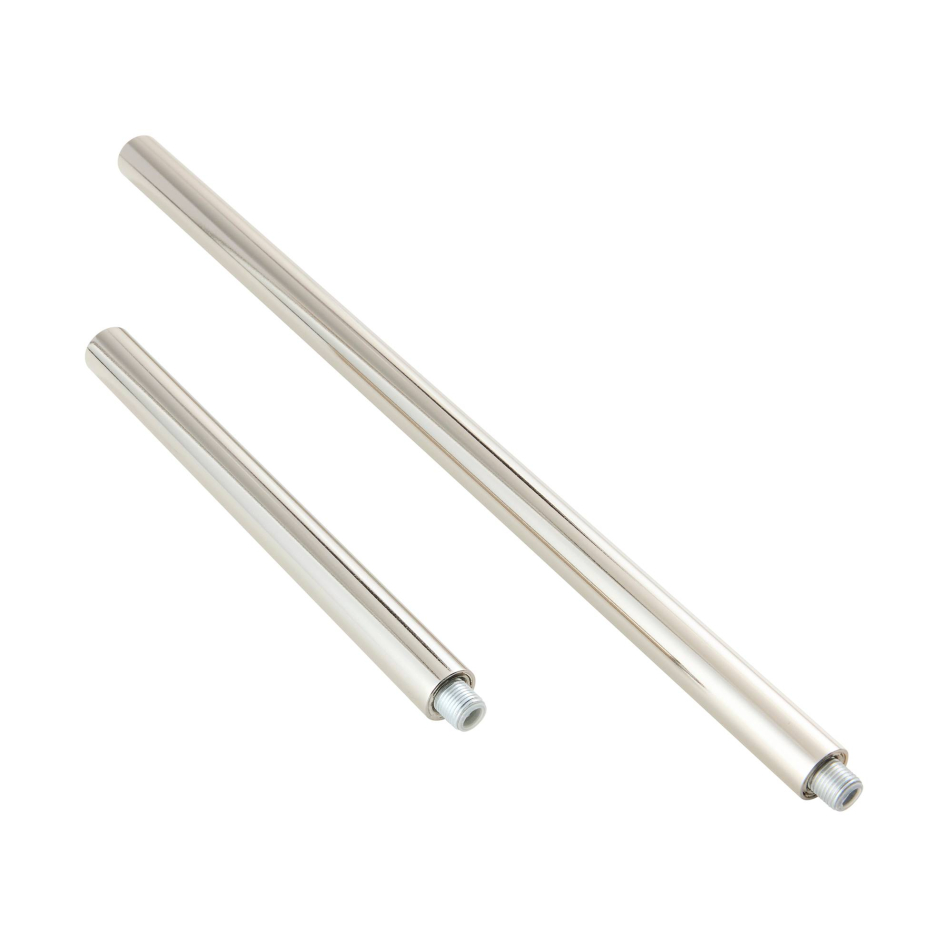 Polished Nickel Ext Pipe (1) 6\" and (1) 12\"