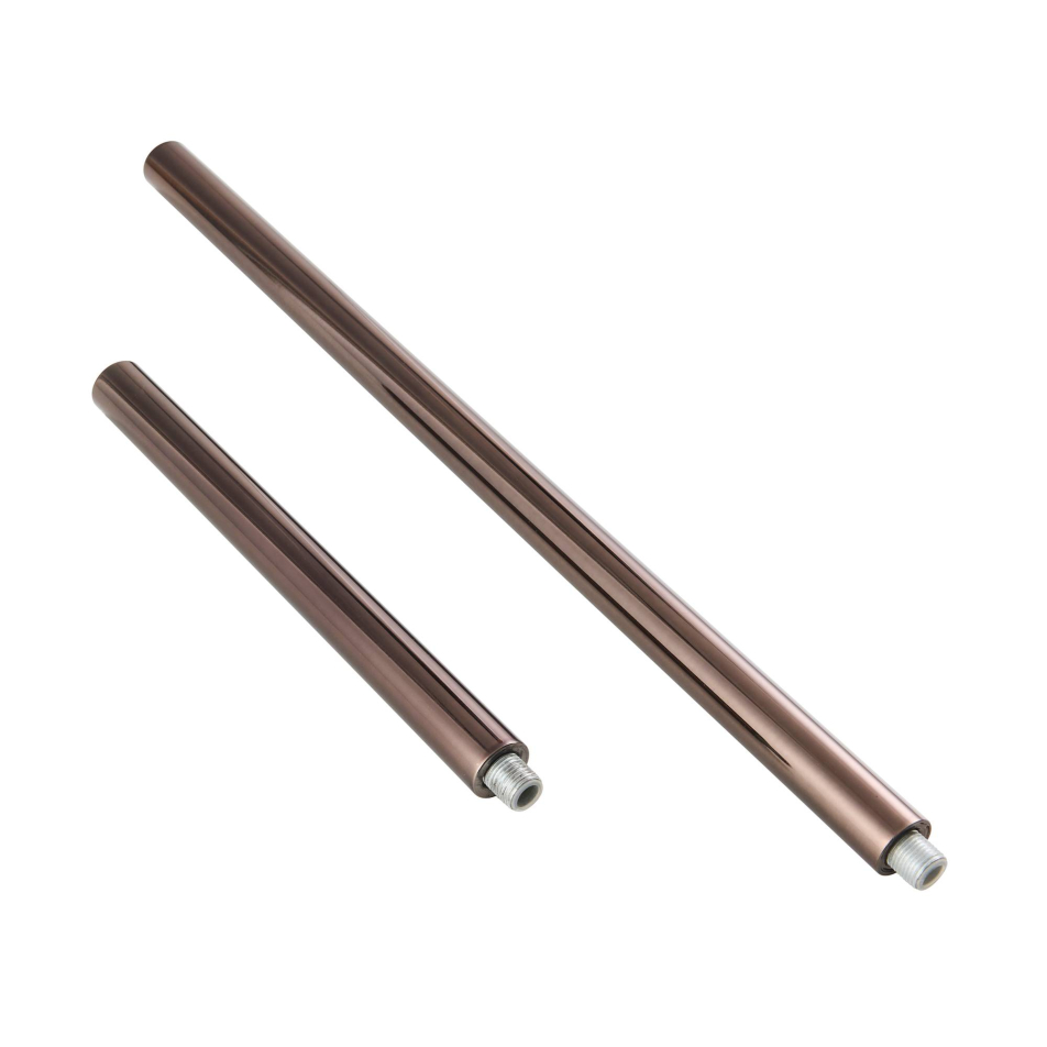 Brown Nickel Ext Pipe (1) 6\" and (1) 12\"