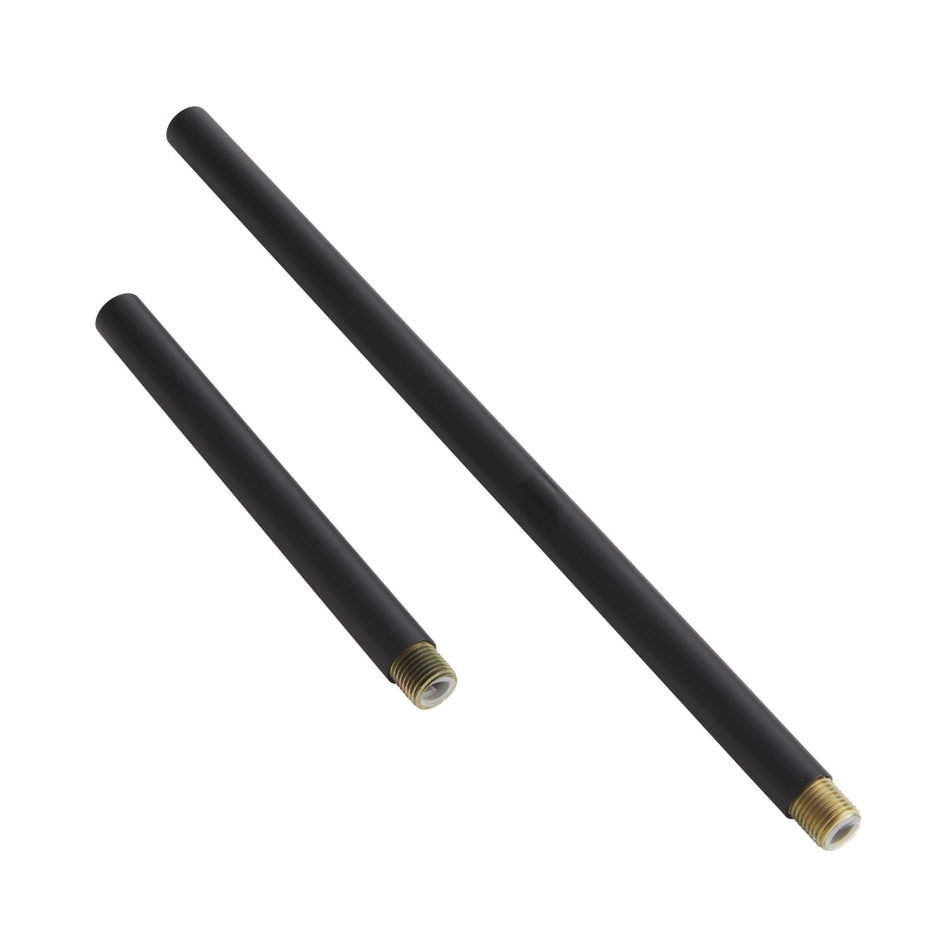 Blackened Iron Ext Pipe (1) 6\" and (1) 12\"