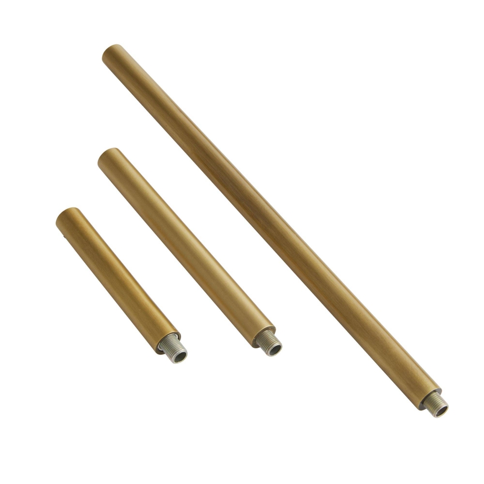 Antique Brass Ext Pipe (1) 4\", (1) 6\", and (1) 12\"