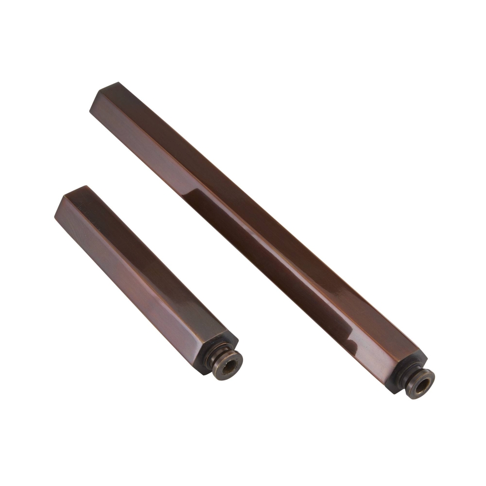 Heirloom Brass Hex Ext Pipe (1) 6\" and (1) 12\"