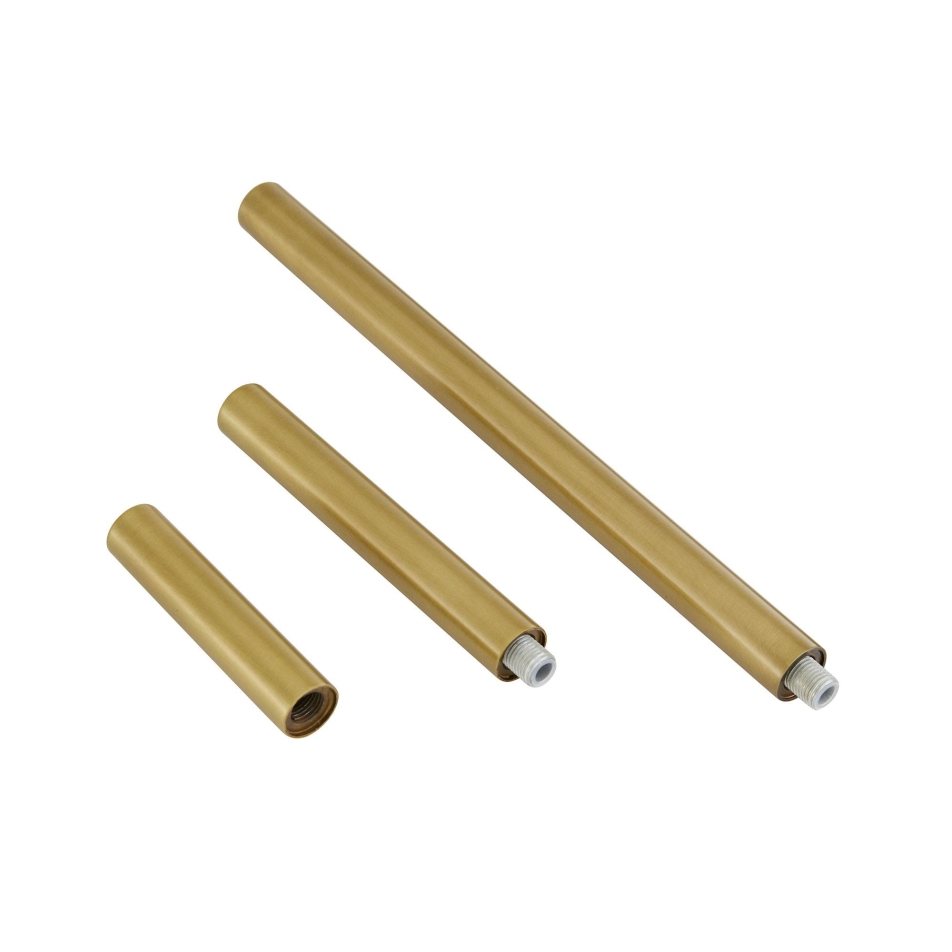 Antique Brass Ext Pipe (1) 4\", (1) 6\" and (1) 12\"