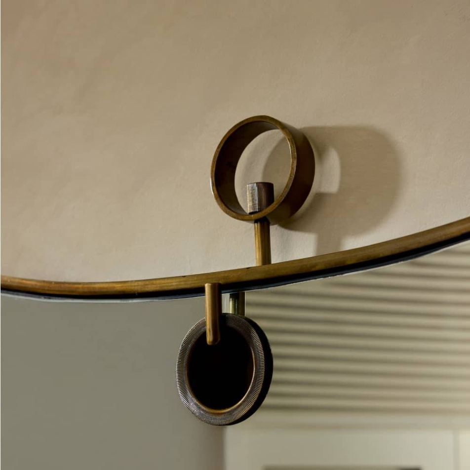 WMI100 - Lennox Mirror - Antique Brass, Iron