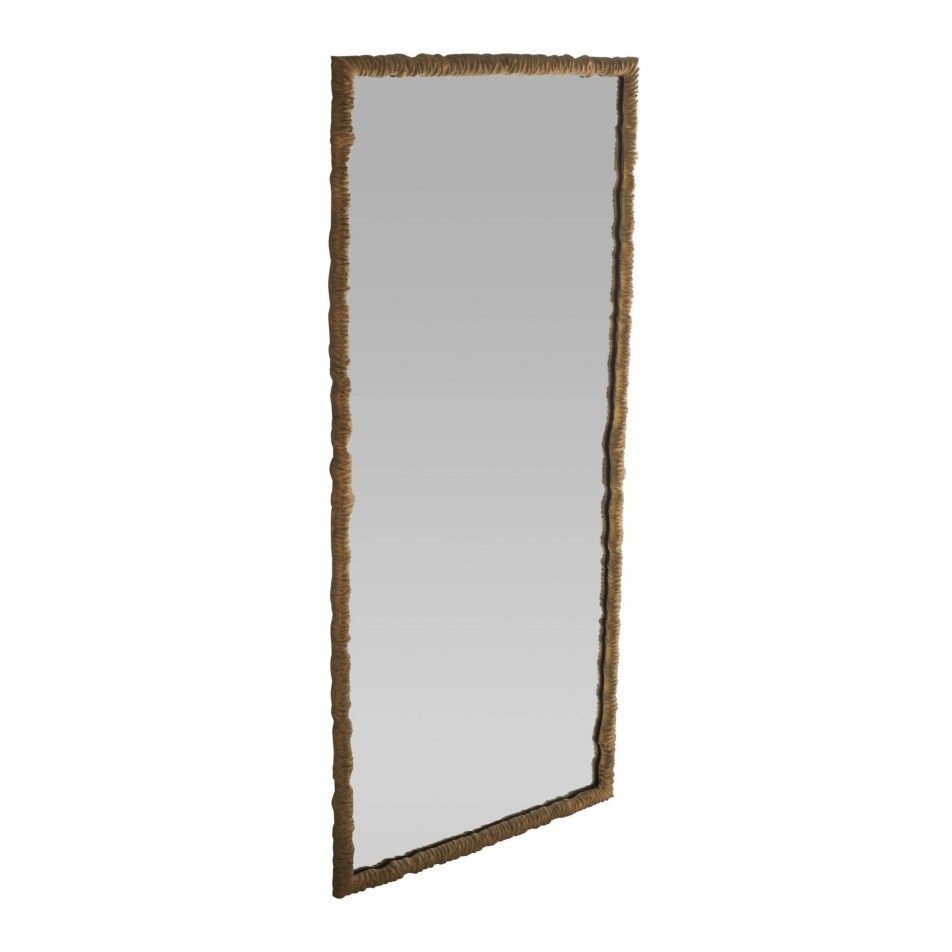 WMI59 - Hawkins Full Length Mirror - Antique Brass, Aluminum