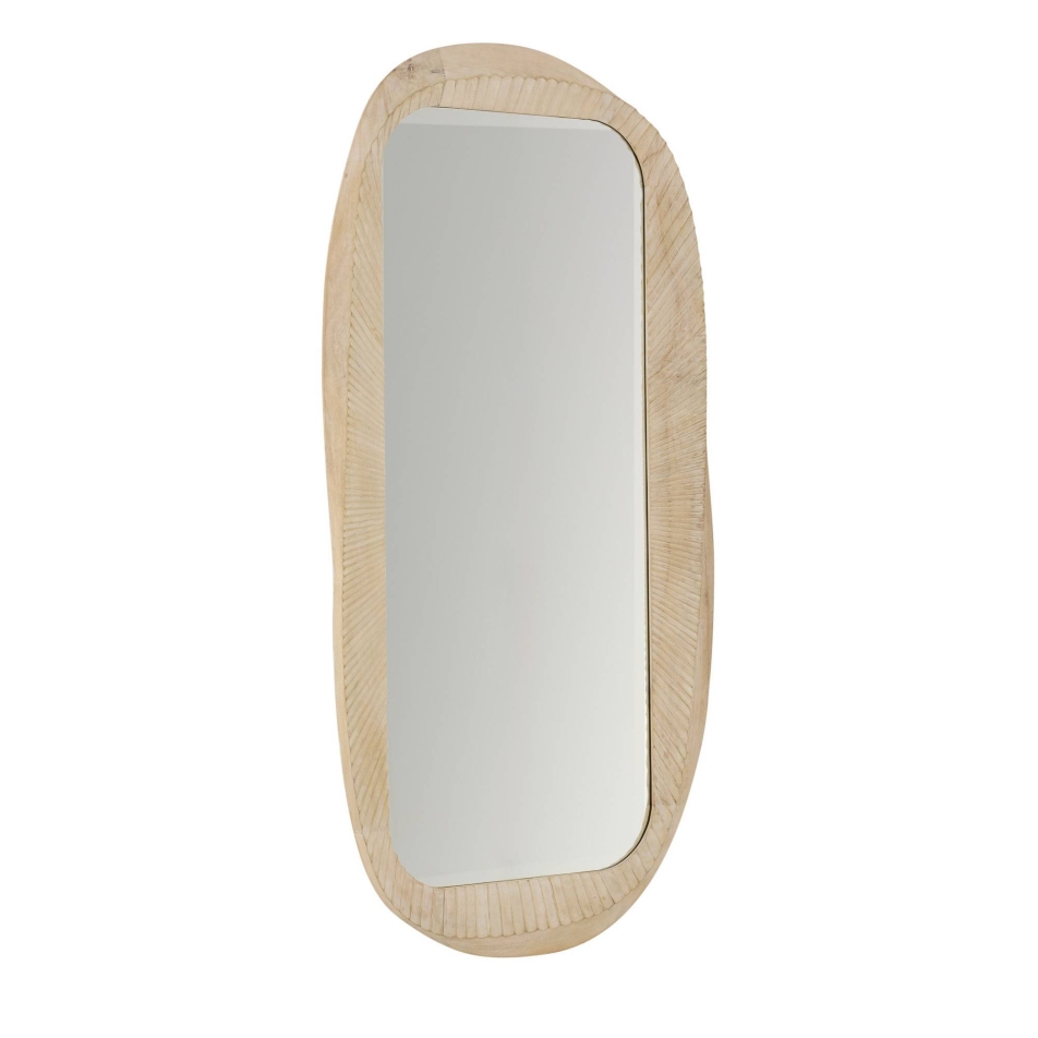 WMI73 - Juni Full Length Mirror - Whitewash, Wood