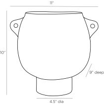 1089 Myla Vase Product Line Drawing