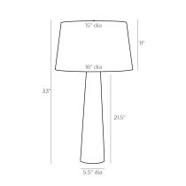 11027-152 Kamala Lamp Product Line Drawing