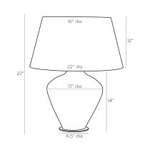 11028-286 Kara Lamp Product Line Drawing