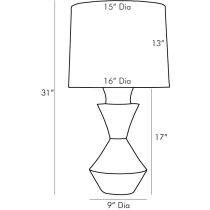 11059-896 Dottie Lamp Product Line Drawing