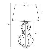 11074-123 Shirley Lamp Product Line Drawing