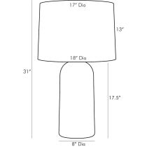 11128-121 Serena Lamp Product Line Drawing