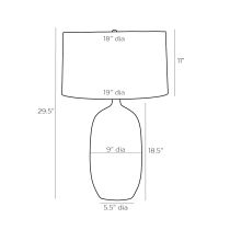 17009-383 Jordyn Lamp Product Line Drawing