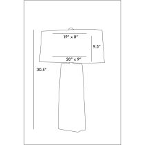 17100-262 Ravi Lamp Product Line Drawing