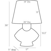 17842-103 Ginn Lamp Product Line Drawing