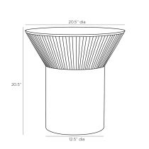 2019 Jaber End Table Product Line Drawing