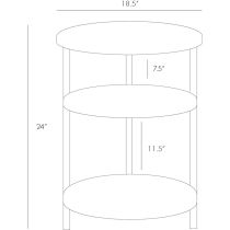 2032 Percy End Table Product Line Drawing