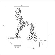 2033 Labrynth Sculptures, Set of 2 