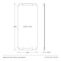 2046 Kris Rectangular Mirror 