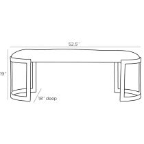 2051 Jessica Bench Product Line Drawing