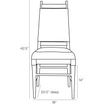 2057 Keegan Chair Product Line Drawing