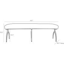 2085 Bahati Bench Product Line Drawing