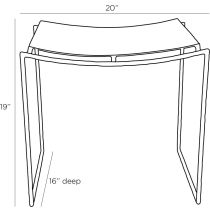 2086 Jerome Stool Product Line Drawing