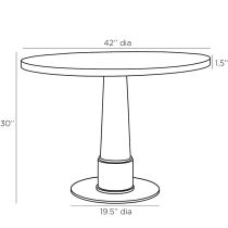 2090 Kylie Entry Table Product Line Drawing