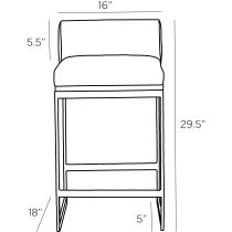2095 Marmont Counter Stool Product Line Drawing