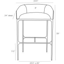 2096 Osbourne Bar Stool Product Line Drawing