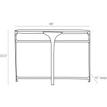 2116 Janine Console Product Line Drawing