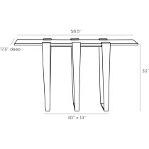 2118 Octavia Console Product Line Drawing
