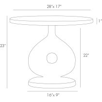 2602 Seth End Table Product Line Drawing