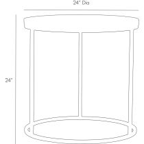 2751 Nixon Side Table Product Line Drawing