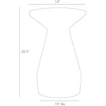 4132 Haven Accent Table Product Line Drawing