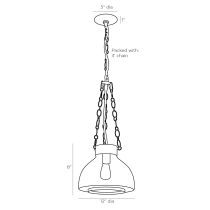 42028 Lewis Pendant Product Line Drawing