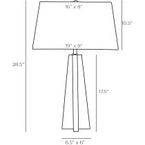 42030-316 Martana Lamp Product Line Drawing