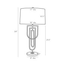 42041-296 Jacqueline Lamp Product Line Drawing