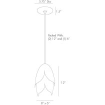 42081 Edith Pendant Product Line Drawing