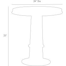 4341 Kamile End Table Product Line Drawing