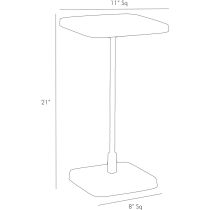 4387 Kaela Square Drink Table Product Line Drawing